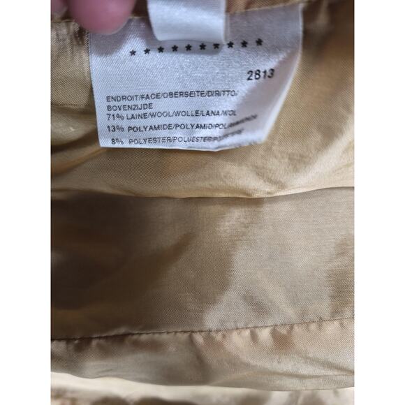 Weill Blazer Womens 16 Brown Wool Tweed Houndstooth Check Lined Jacket Coat - Picture 5 of 10